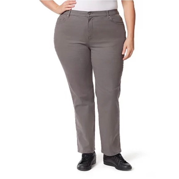 Gloria Vanderbilt Short Amanda High Rise Tapered Jean Pants - Picture 1 of 6